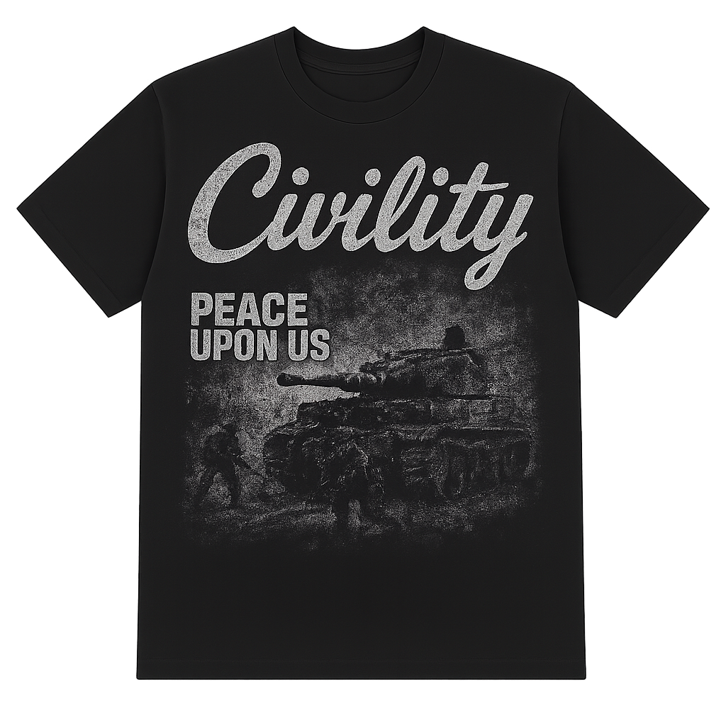 “CIVILITY” - BLACK OVERSIZED TEE