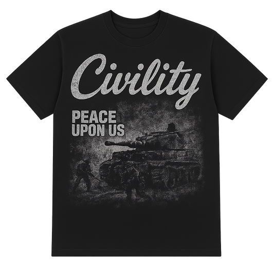“CIVILITY” - BLACK OVERSIZED TEE